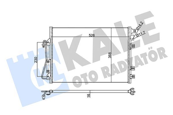 RENAULT KANGO/NISSAN KUBISTAR 97- KLIMA RADYATÖRÜ 8200221132 KALE