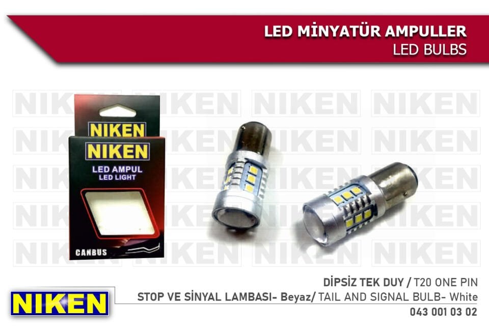 LED AMPUL 1016 DİPSİZ TEK DUY CANBUS LED