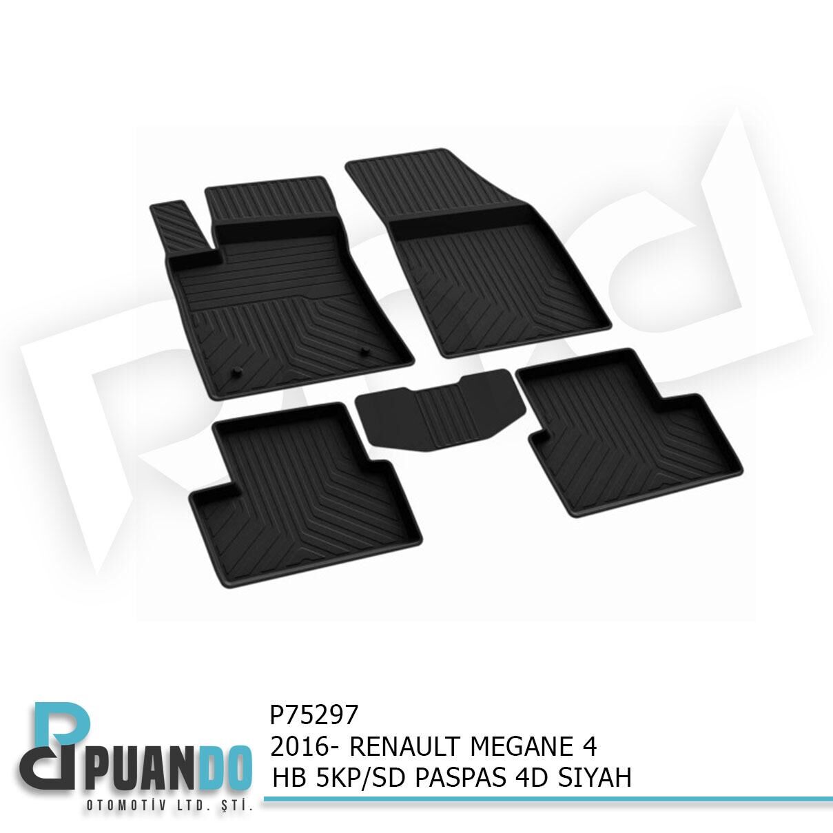 2016- RENAULT MEGANE 4 HB 5KP/SD PASPAS 4D SIYAH