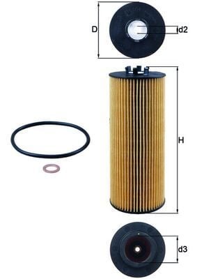 VOLKSWAGEN PASSAT-A4-A6 97-04 YAG FILTRESI 059115562 MAHLE