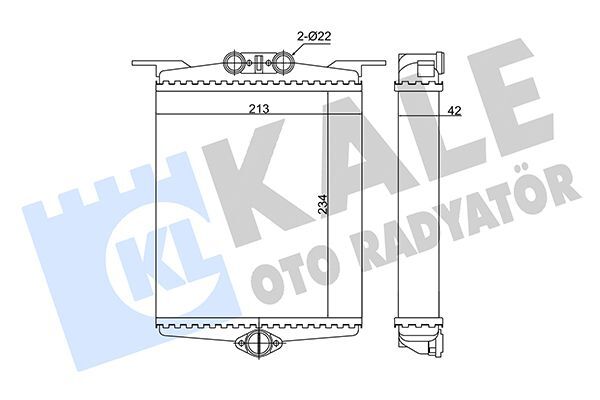 MERCEDES-BENZ 140 1991-1998 KALORIFER RADYATÖRÜ A1408300561 KALE
