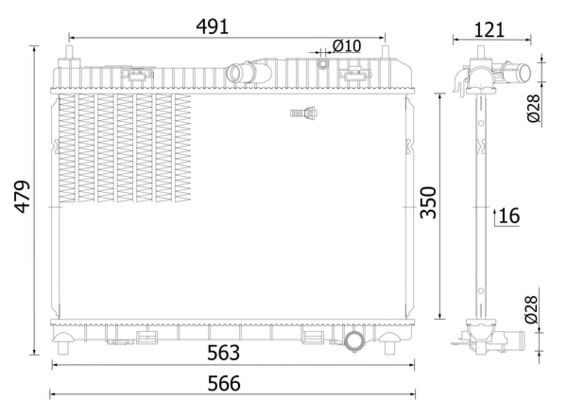 FORD FIESTA/B-MAX 13- SU RADYATÖRÜ AE81 8005 AB BEHR
