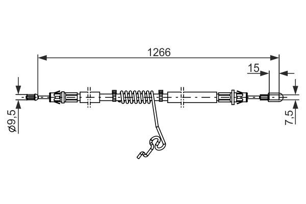 FORD TRANSIT V-347 06- EL FREN TELI ARKA SAG 6C11 2A635 AE BOSCH