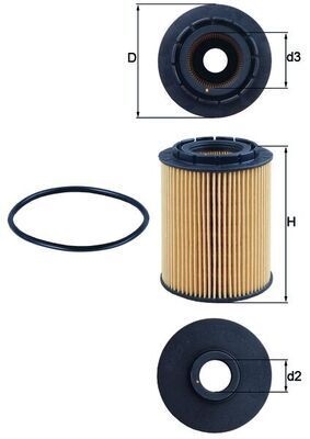 VOLKSWAGEN TOUAREG-Q7-A6 04-10 YAG FILTRESI 021115562A MAHLE