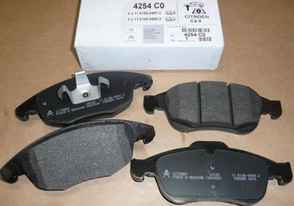 PEUGEOT PARTNER TEPEE/BERLINGO /C4/5008/DS4 07- FREN BALATASI ÖN 1647862480 / 1617272980 OE-PSA