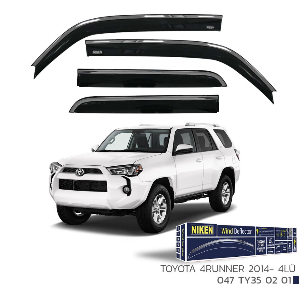 TOYOTA 4RUNNER 2014- KROMLU CAM RÜZGARLIĞI 4LÜ