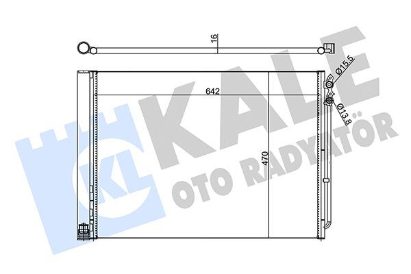 BMW F06-F07-F10-F10 LCI-F11-F11 LCI-F18-F18 LCI-F12-F13-F01-F02 10-17 KLIMA RADYATÖRÜ 64509391489 KALE
