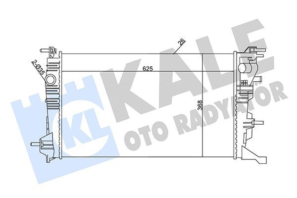 RENAULT MEGANE III / SCENIC III 08- SU RADYATÖRÜ 214100002R KALE