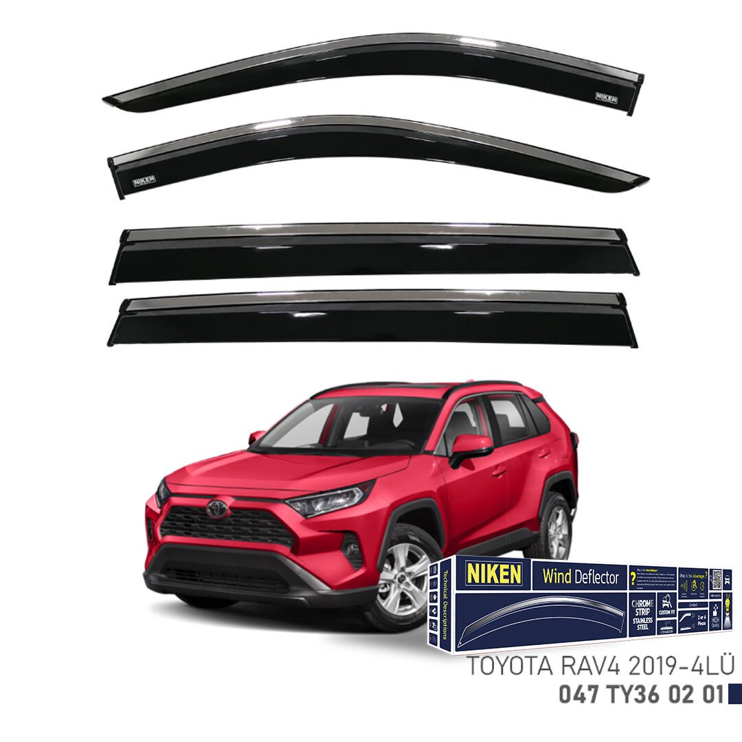 TOYOTA RAV4 2019 KROMLU CAM RÜZGARLIĞI 4LÜ