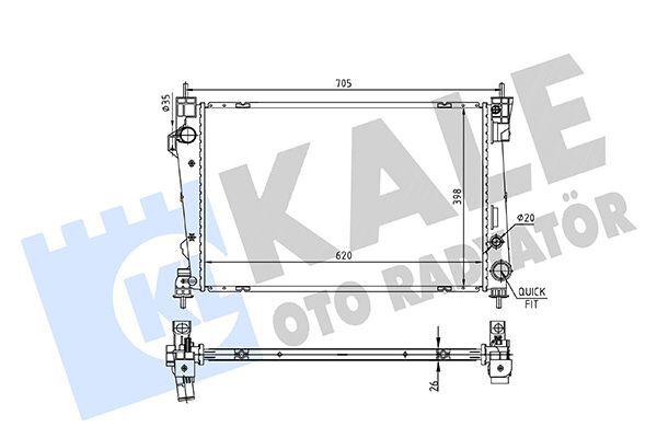 FIAT ALFA GIULIETTA 10- SU RADYATÖRÜ 50514481 KALE