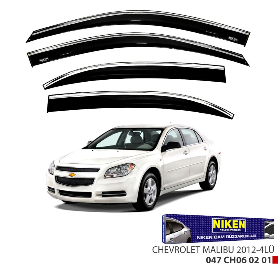 CHEVROLET MALIBU 2012- KROMLU CAM RÜZGARLIĞI 4LÜ