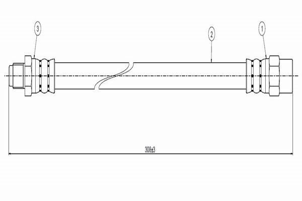 BMW E38 98-01 FREN HORTUMU ARKA 34301163080 CAVO