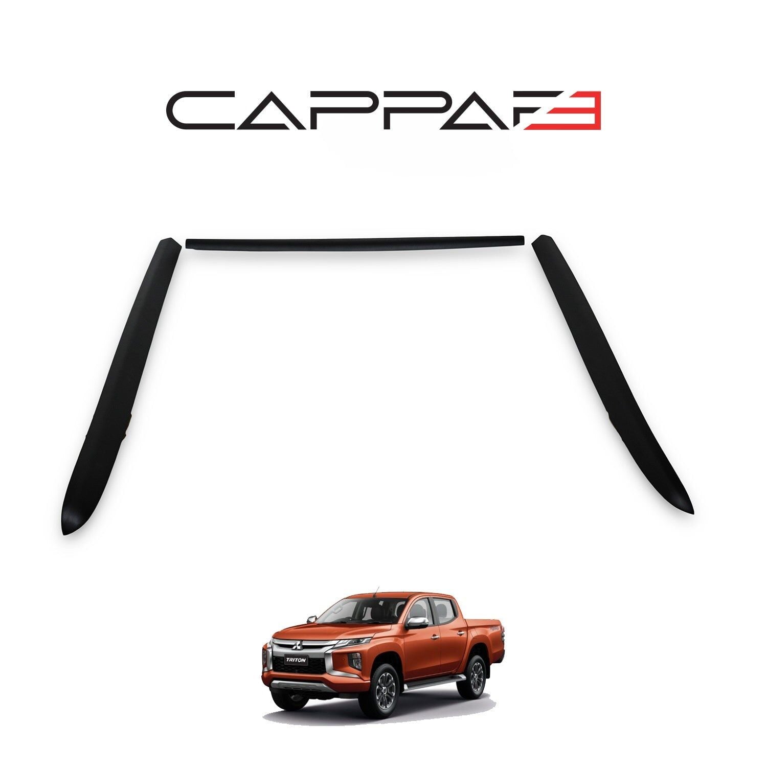 Mitsubishi L200 2019- Yılı ve Sonrası Uyumlu Kasa Kenar Koruma 3 Parça