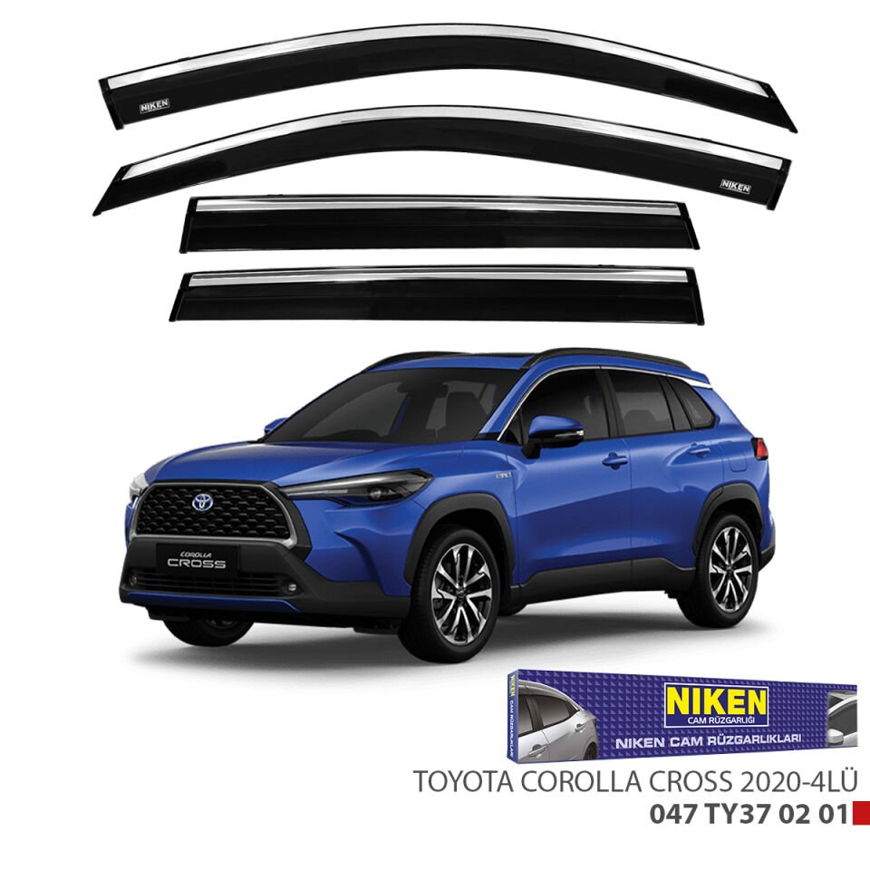 TOYOTA COROLLA CROSS 2020-KROMLU CAM RÜZGARLIĞI 4L