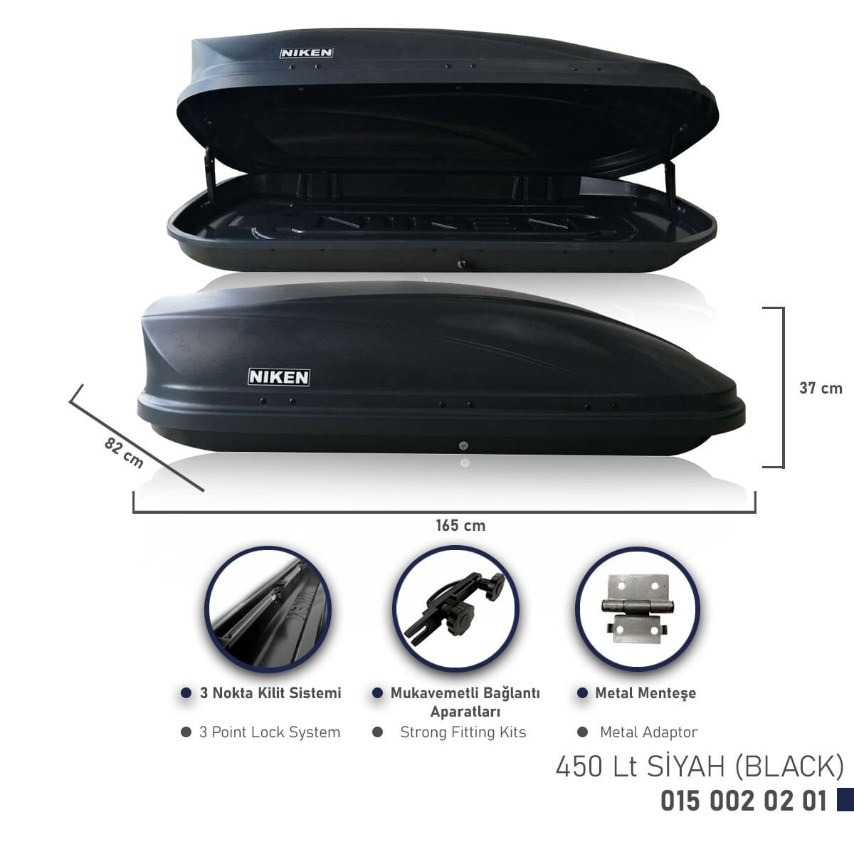 TABUT 450 LT PORT BAGAJ SİYAH NIKEN