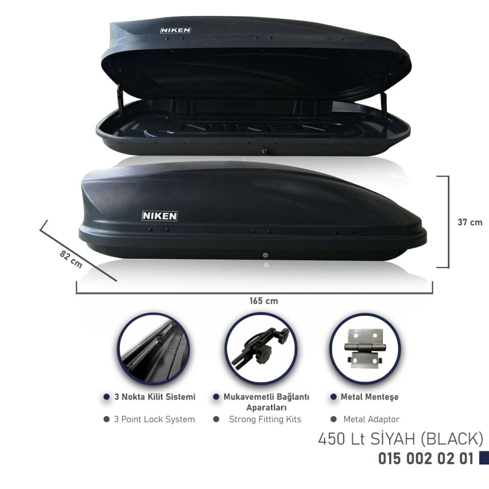 TABUT 450 LT PORT BAGAJ SİYAH NIKEN