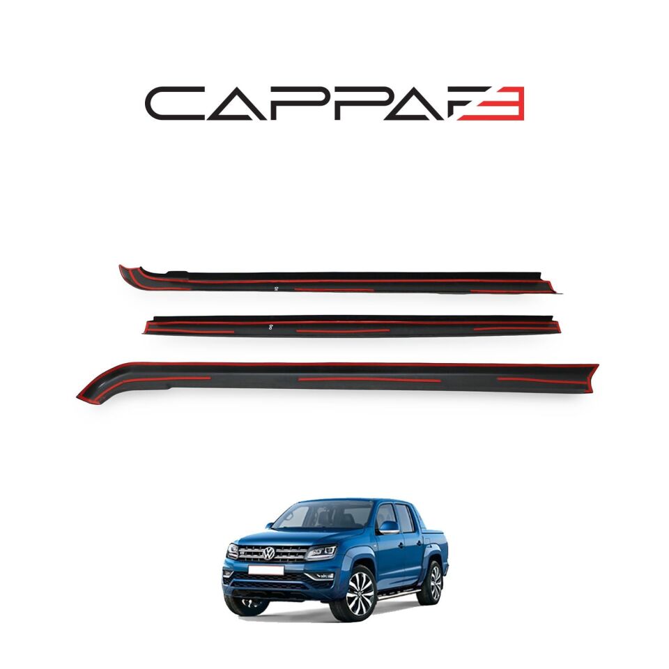 Volkswagen Amarok 2010-2022 Yıl Aralığı Uyumlu Kasa Kenar Koruma 3 Parça