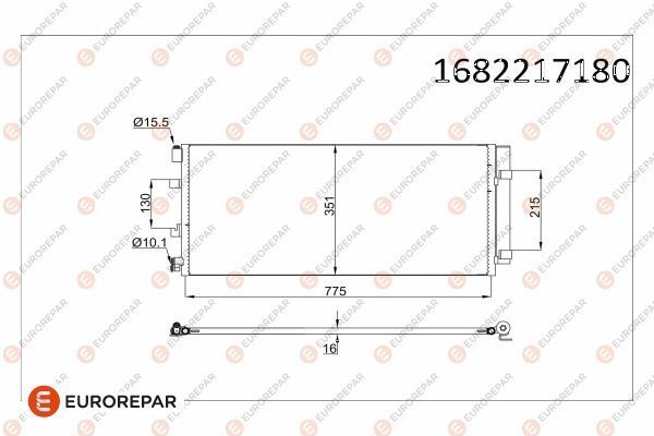 OPEL MOVANO B MASTER III 10- KLIMA RADYATORU 4419449 /1637844380 EUROREPAR