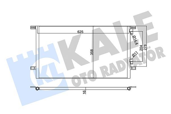 RENAULT LAGUNA I 93- KLIMA RADYATÖRÜ 7701038395 KALE