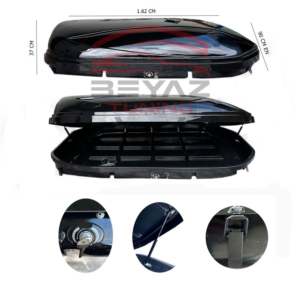 TABUT PORT BAGAJ PARLAK SİYAH 450 LT. BYZ