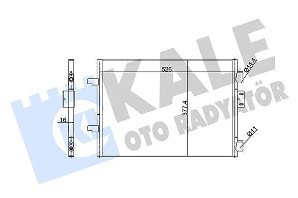 RENAULT CLIO II 01-08 KLIMA RADYATÖRÜ 7700436062 KALE