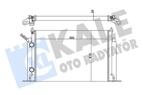 FIAT 97-00 FIATSTILO1616V19JTD19DMTJ0108MTMEKANIK585X416X34SURADYATORU 46745809 / K46745809 KALE