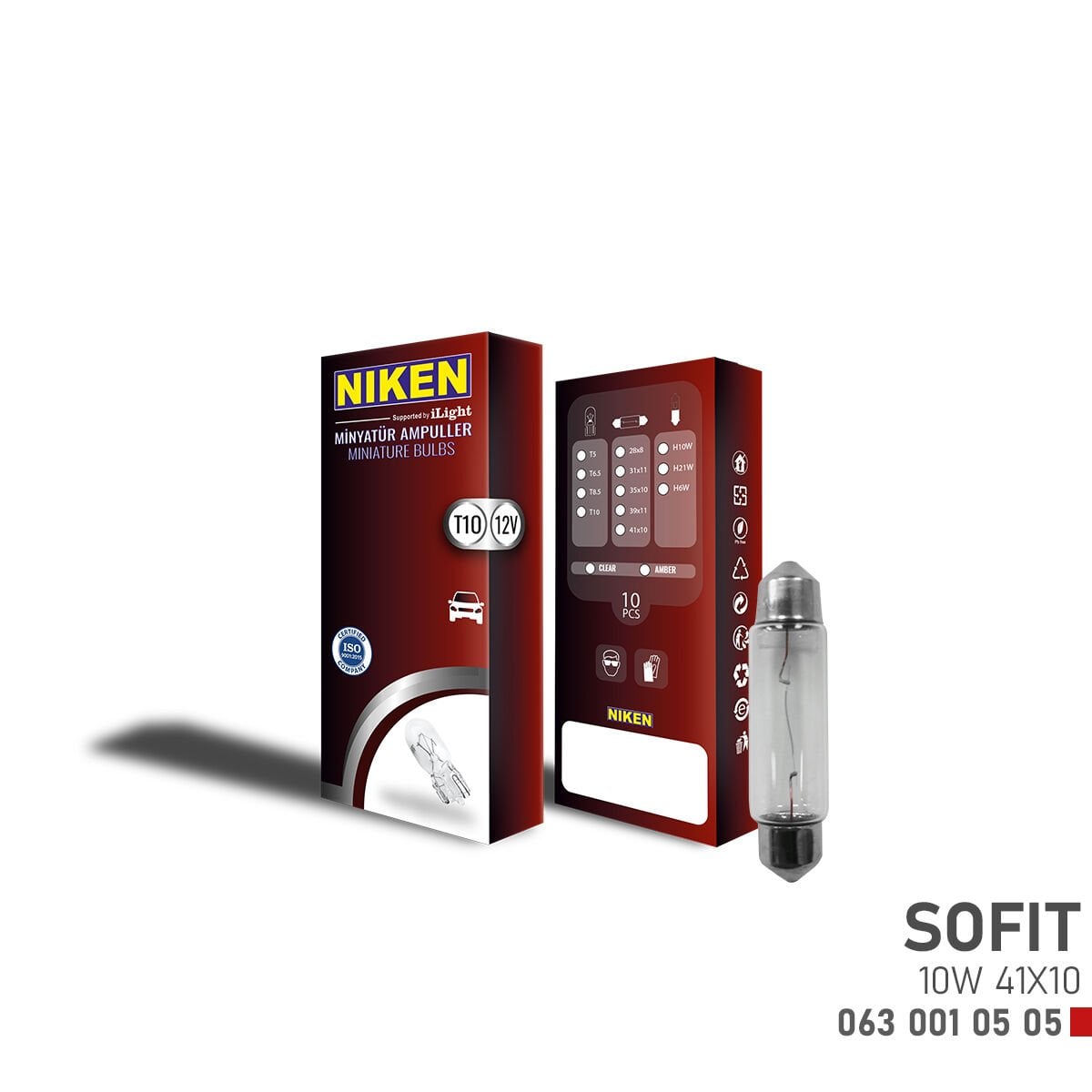 NIKEN SOFIT AMPUL 10W 41X10 (12V)
