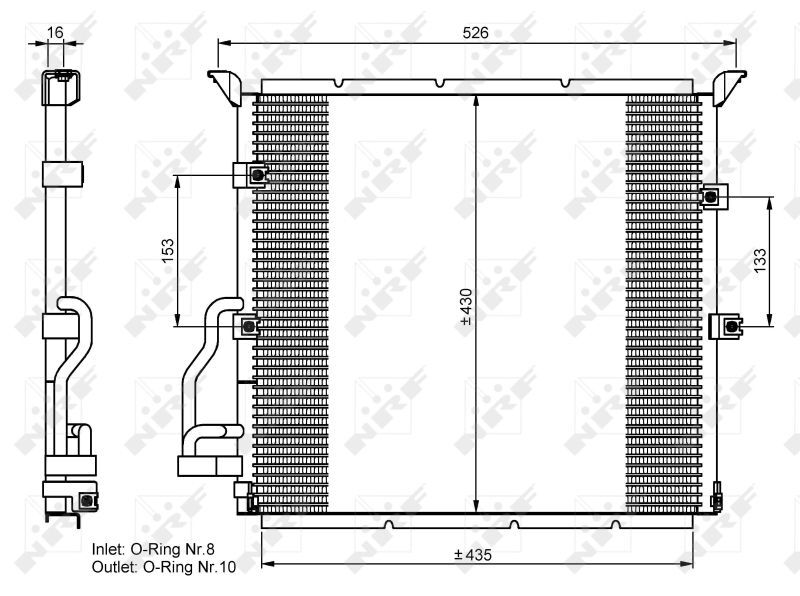 BMW E36 92-99 KLIMA RADYATÖRÜ 64538373004 BOSCH