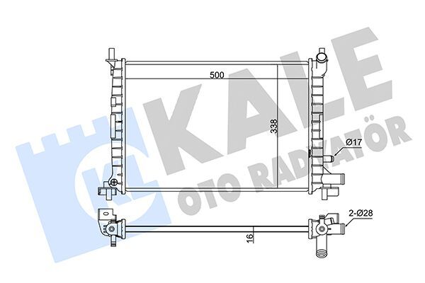FORD FIESTA/KA 96- SU RADYATÖRÜ XS6H 8005 FA KALE