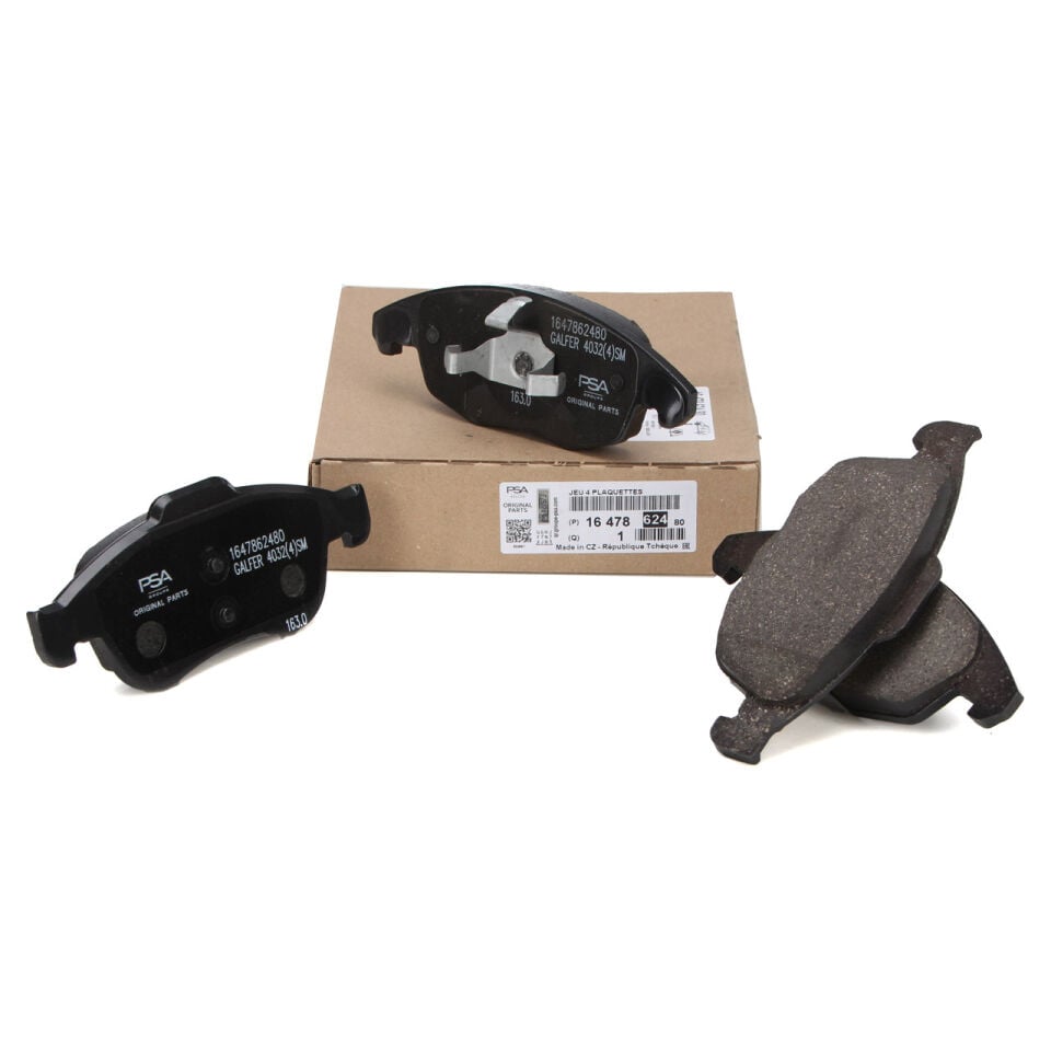 PEUGEOT PARTNER TEPEE/BERLINGO /C4/5008/DS4 07- FREN BALATASI ÖN 1647862480 / 1617272980 OE-PSA
