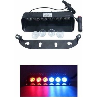 VANTUZLU ÇAKAR 6 LED KIRMIZI MAVİ