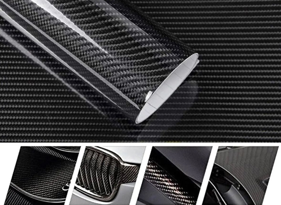 FOLYO 152*20 MT HAVA GEÇİRGEN KARBON 5D SİYAH