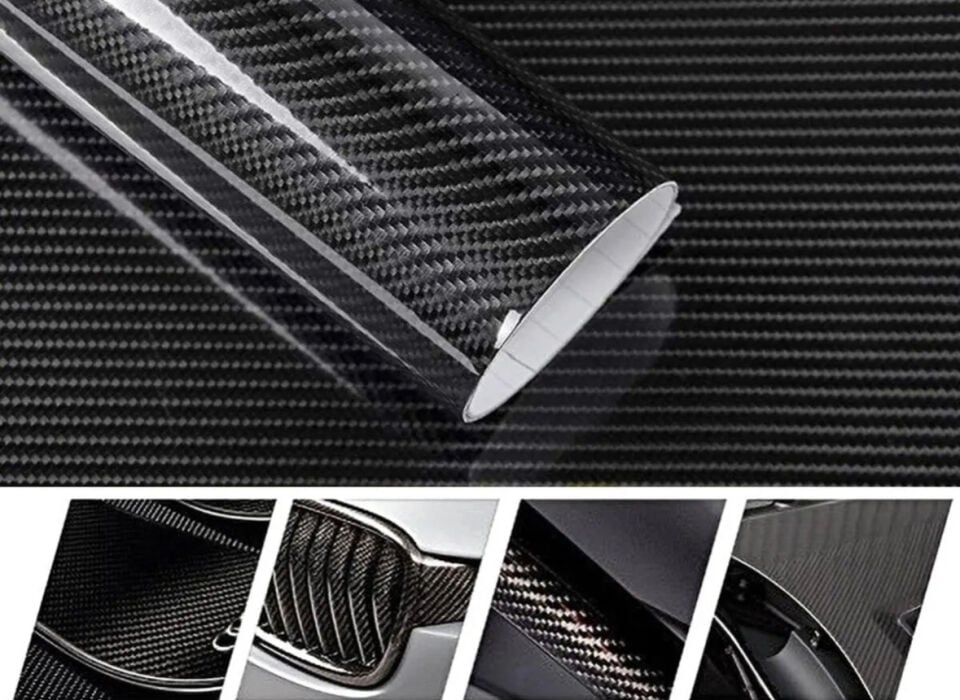 FOLYO 152*20 MT HAVA GEÇİRGEN KARBON 5D SİYAH