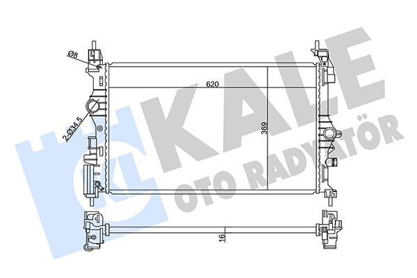 OPEL CORSA E 15-19 SU RADYATÖRÜ 1300378 KALE
