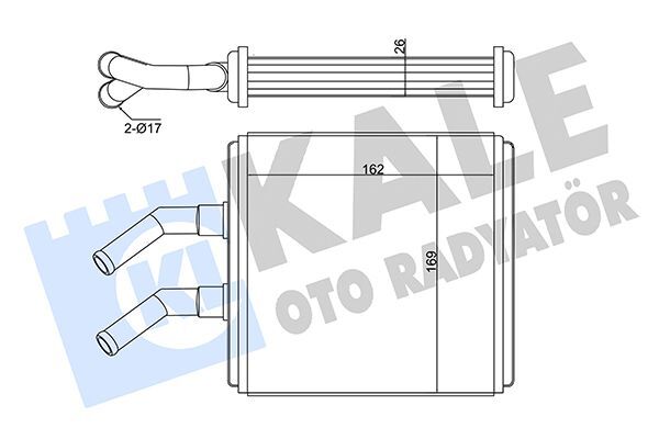 KIA RIO 2000-2005 KALORIFER RADYATÖRÜ 0K30A61A10 KALE