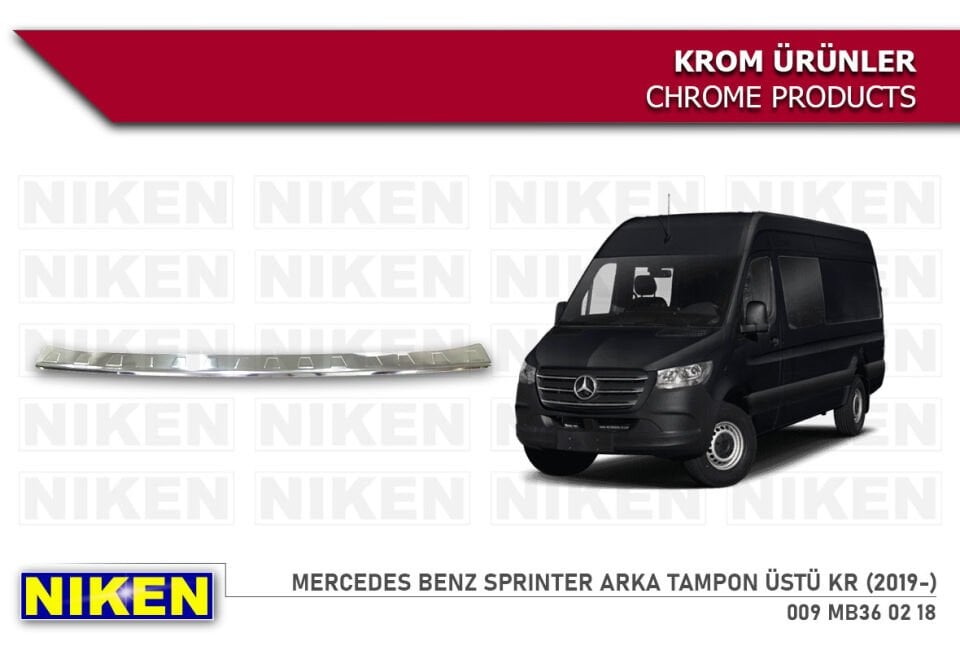 VW T4 ARKA TAMPON ÜSTÜ KROMU (1995-2003)