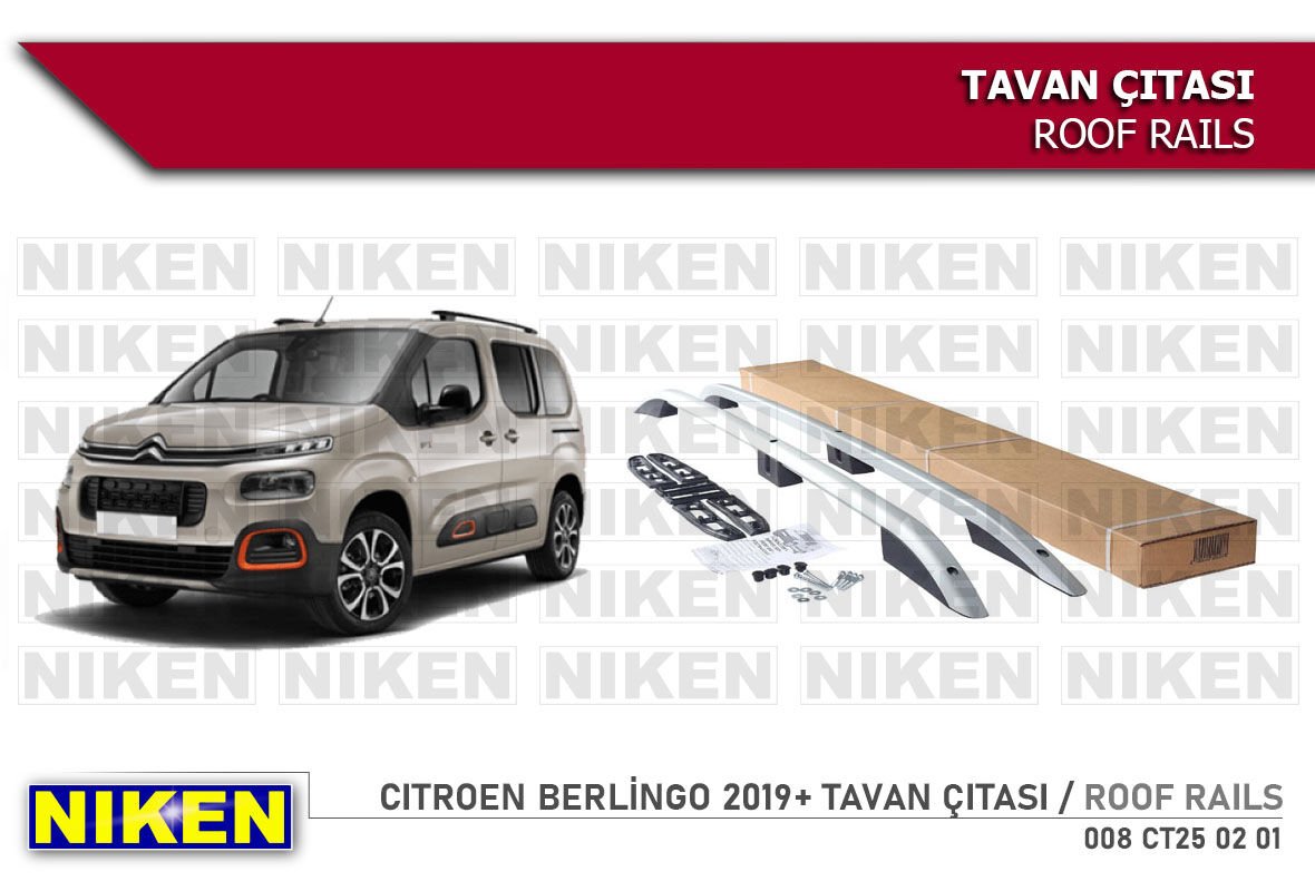 CITROEN BERLİNGO 2019- TAVAN ÇITASI UZUN GRİ