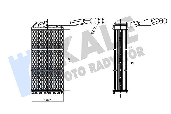 BMW FREELANDER 1 00-06 KALORIFER RADYATÖRÜ JEF500010 KALE