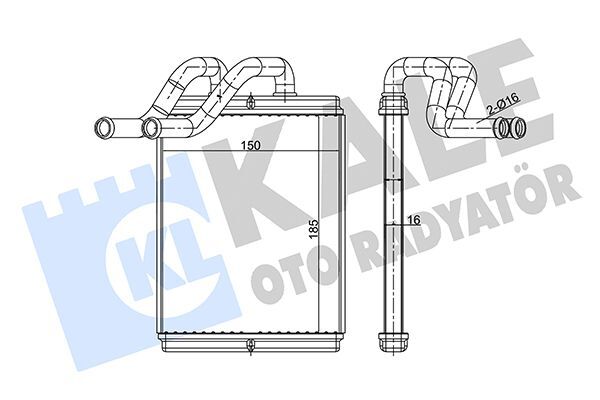 HYUNDAI SONATA/SORENTO 1998-2004 KALORIFER RADYATÖRÜ 9722738000 KALE