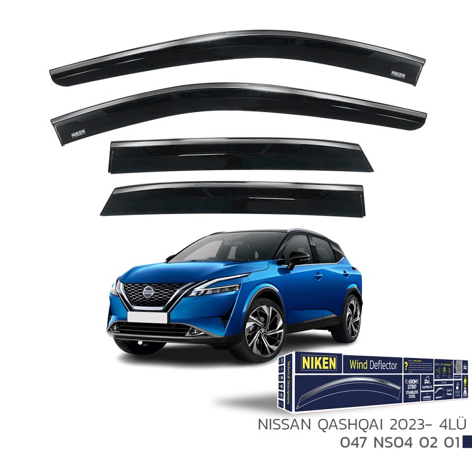 NISSAN QASHQAI 2023- KROMLU CAM RÜZGARLIĞI 4LÜ