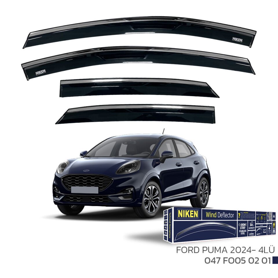 FORD PUMA 2024- KROMLU CAM RÜZGARLIĞI 4LÜ