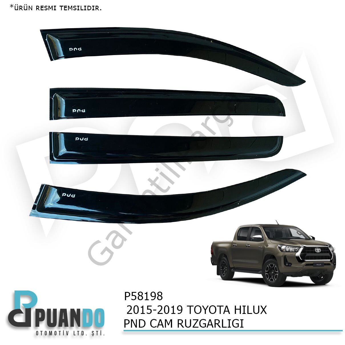 2012-2016 TOYOTA HILUX PND CAM RUZGARLIGI