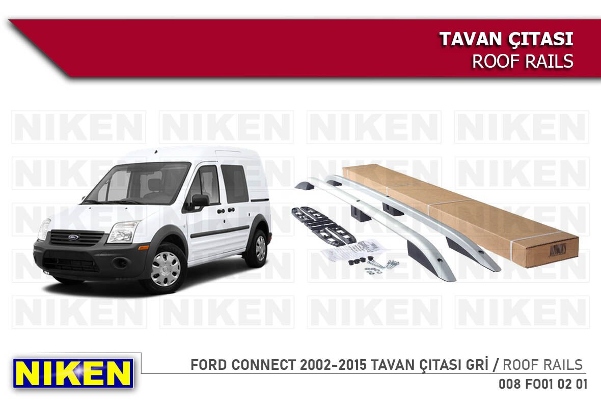 FORD CONNECT 2002-2015 TAVAN ÇITASI UZUN GRİ