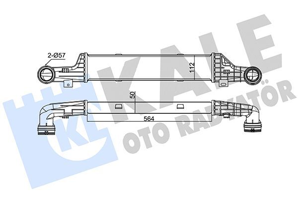 MERCEDES-BENZ 210 1995-2002 TURBO RADYATÖRÜ A2105002000 KALE