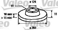FORD TRANSIT V-347 06- FREN DISKI ARKA 6C16 2A315 AB VALEO 2'li Paket