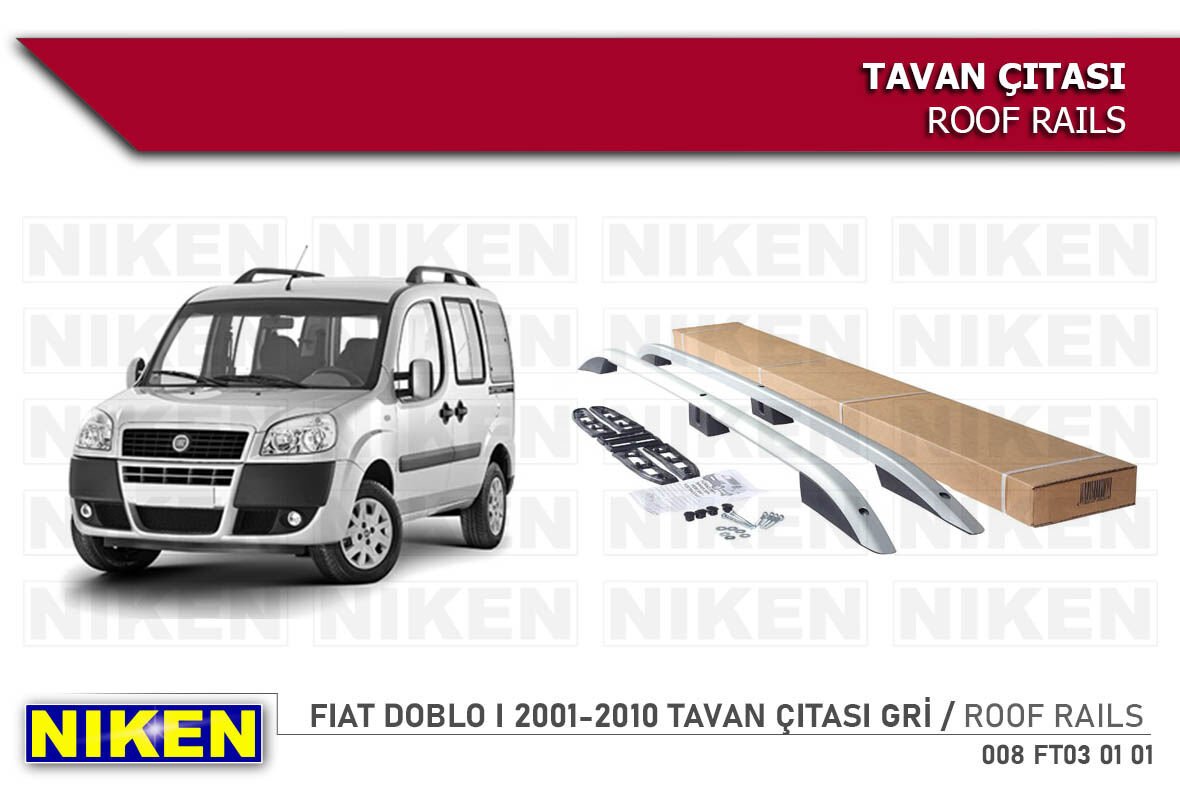 FIAT DOBLO I 2001-2010 TAVAN ÇITASI KISA GRİ