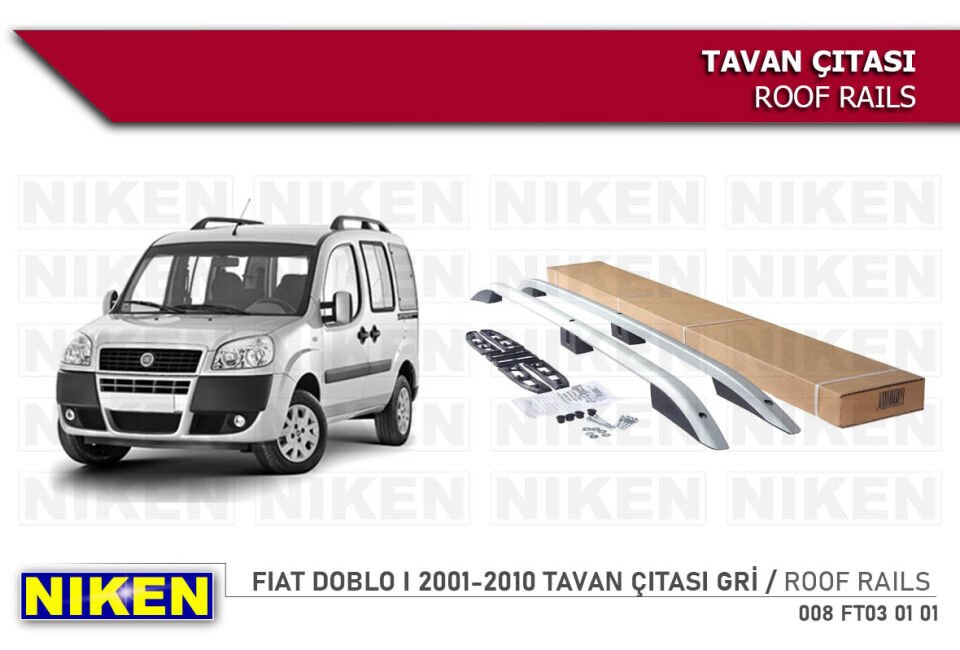 FIAT DOBLO I 2001-2010 TAVAN ÇITASI KISA GRİ