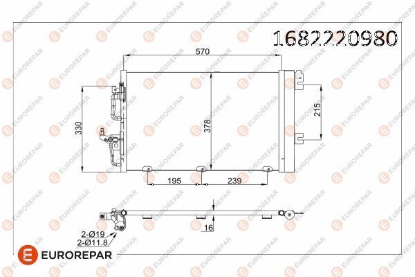 OPEL 97-00 RADYATOR 13129192 /1610159580 EUROREPAR