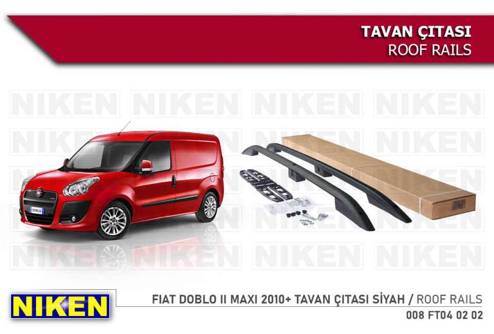 FIAT DOBLO II MAXI 2010- TAVAN ÇITASI UZUN SİYAH