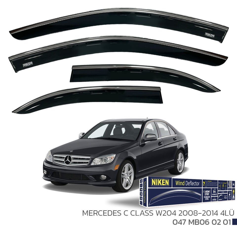 MERCEDES C LASS W204 2008-2014 KROMLU CAM RÜZGARLIĞI 4LÜ